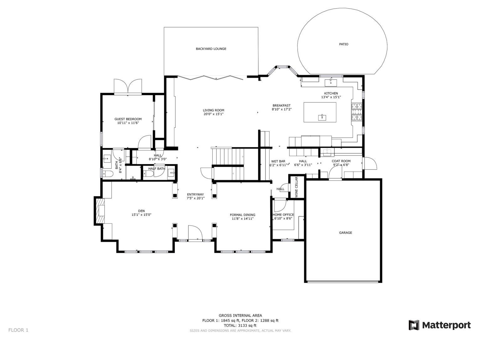 2D schematic floor plan for a Denver real estate listing by Creative Edge Media